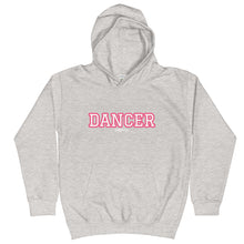 Load image into Gallery viewer, Varsity Pink Dancer Kids Hoodie