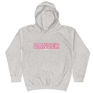 Varsity Pink Dancer Kids Hoodie