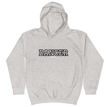 Load image into Gallery viewer, Varsity Black Dancer Kids Hoodie