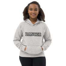 Load image into Gallery viewer, Varsity Black Dancer Kids Hoodie