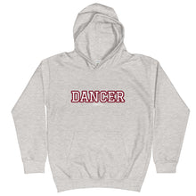 Load image into Gallery viewer, Varsity Burgundy Dancer Kids Hoodie