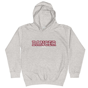 Varsity Burgundy Dancer Kids Hoodie