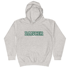 Load image into Gallery viewer, Varsity Green Dancer Kids Hoodie