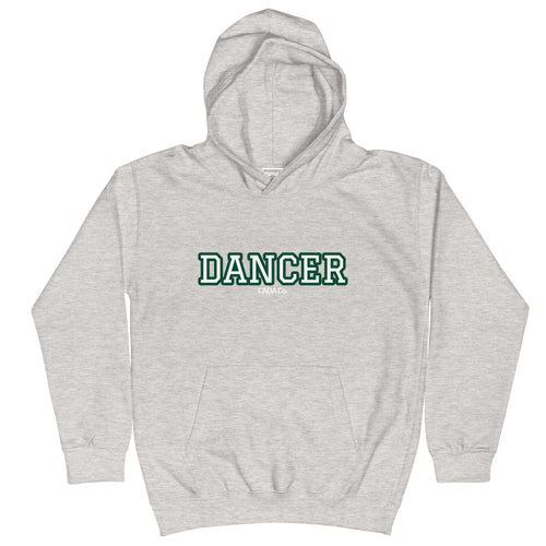 Varsity Green Dancer Kids Hoodie