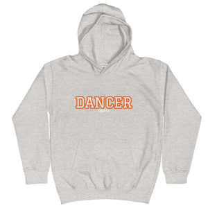 Varsity Orange Dancer Kids Hoodie