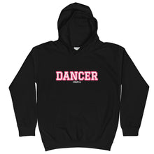 Load image into Gallery viewer, Varsity Pink Dancer Kids Hoodie