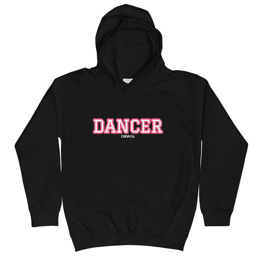 Varsity Pink Dancer Kids Hoodie