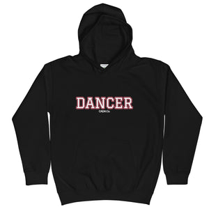 Varsity Burgundy Dancer Kids Hoodie