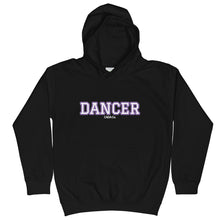 Load image into Gallery viewer, Varsity Purple Dancer Kids Hoodie