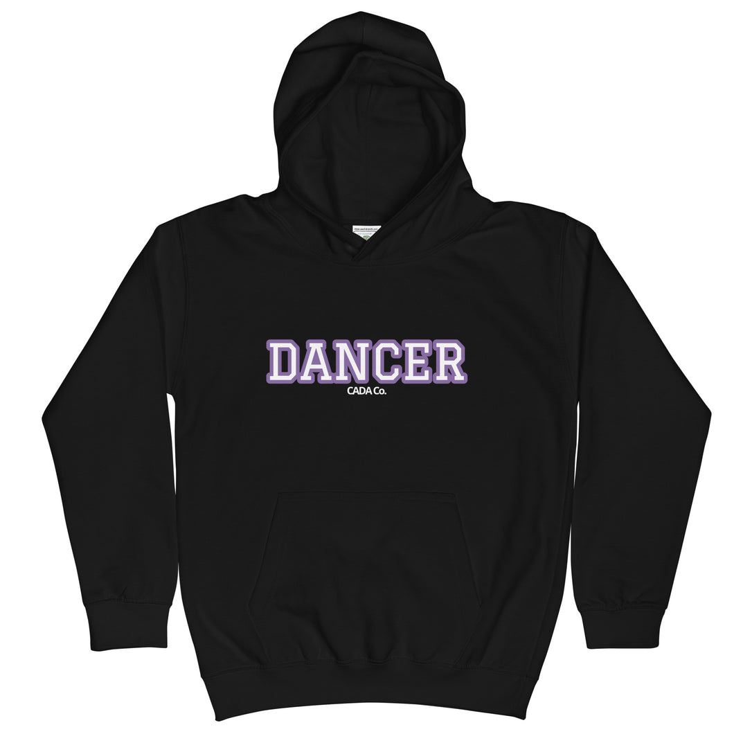 Varsity Purple Dancer Kids Hoodie