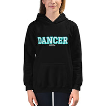 Load image into Gallery viewer, Varsity Turquoise Dancer Kids Hoodie