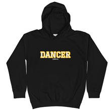 Load image into Gallery viewer, Varsity Yellow Dancer Kids Hoodie