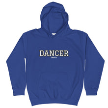 Load image into Gallery viewer, Varsity Black Dancer Kids Hoodie