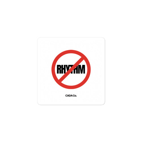 No Rhythm Bubble-free stickers