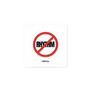 No Rhythm Bubble-free stickers