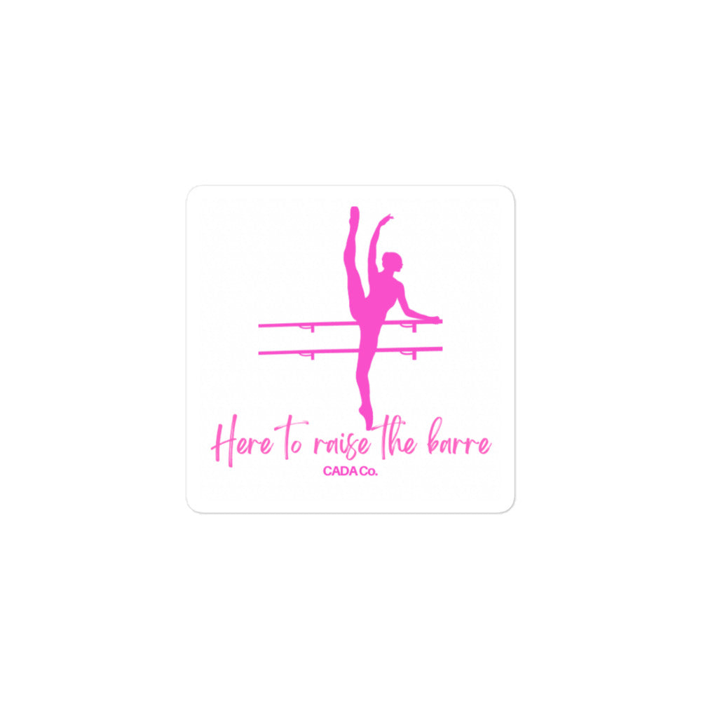 Raise the Barre Bubble-free stickers