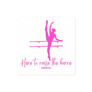 Raise the Barre Bubble-free stickers