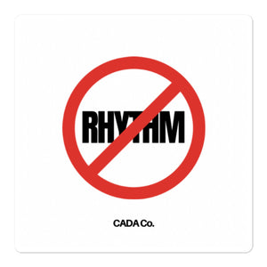 No Rhythm Bubble-free stickers