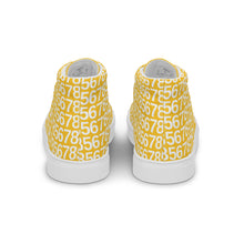 Load image into Gallery viewer, Men’s Yellow Hightop Canvas Shoes