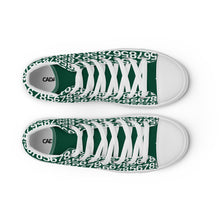 Load image into Gallery viewer, Men’s Green Hightop Canvas Shoes