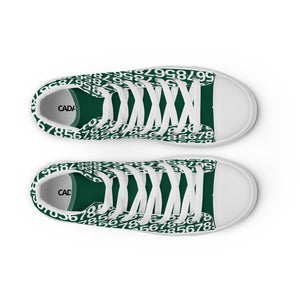 Men’s Green Hightop Canvas Shoes