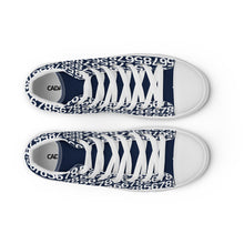 Load image into Gallery viewer, Men’s Navy Hightop Canvas Shoes