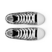 Load image into Gallery viewer, Men’s Black High Top Canvas Shoes