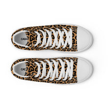 Load image into Gallery viewer, Men’s Leopard High Top Canvas Shoes