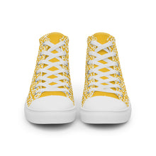 Load image into Gallery viewer, Men’s Yellow Hightop Canvas Shoes