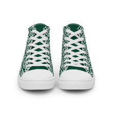 Load image into Gallery viewer, Men’s Green Hightop Canvas Shoes