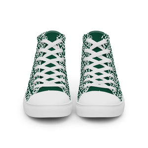 Men’s Green Hightop Canvas Shoes