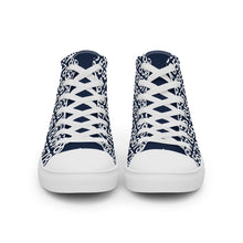 Load image into Gallery viewer, Men’s Navy Hightop Canvas Shoes