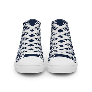 Men’s Navy Hightop Canvas Shoes