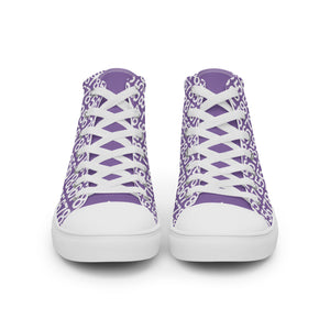 Men’s Purple High Top Canvas Shoes