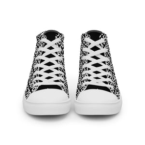 Men’s Black High Top Canvas Shoes