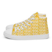 Load image into Gallery viewer, Men’s Yellow Hightop Canvas Shoes