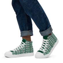 Load image into Gallery viewer, Men’s Green Hightop Canvas Shoes