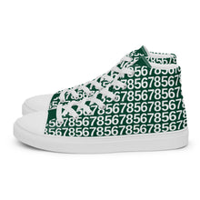 Load image into Gallery viewer, Men’s Green Hightop Canvas Shoes