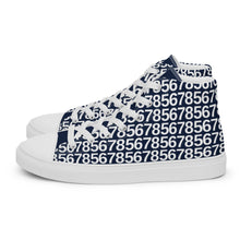 Load image into Gallery viewer, Men’s Navy Hightop Canvas Shoes