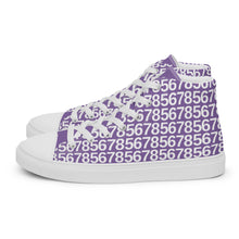 Load image into Gallery viewer, Men’s Purple High Top Canvas Shoes