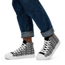 Load image into Gallery viewer, Men’s Black High Top Canvas Shoes