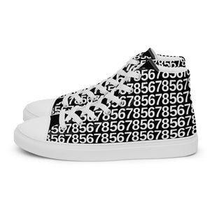 Men’s Black High Top Canvas Shoes