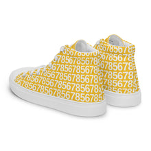 Load image into Gallery viewer, Men’s Yellow Hightop Canvas Shoes