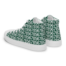 Load image into Gallery viewer, Men’s Green Hightop Canvas Shoes