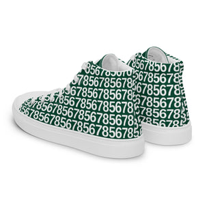 Men’s Green Hightop Canvas Shoes