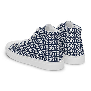 Men’s Navy Hightop Canvas Shoes