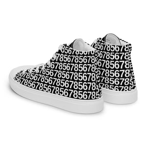 Men’s Black High Top Canvas Shoes