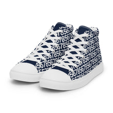 Load image into Gallery viewer, Men’s Navy Hightop Canvas Shoes