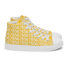 Load image into Gallery viewer, Men’s Yellow Hightop Canvas Shoes