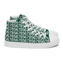 Load image into Gallery viewer, Men’s Green Hightop Canvas Shoes